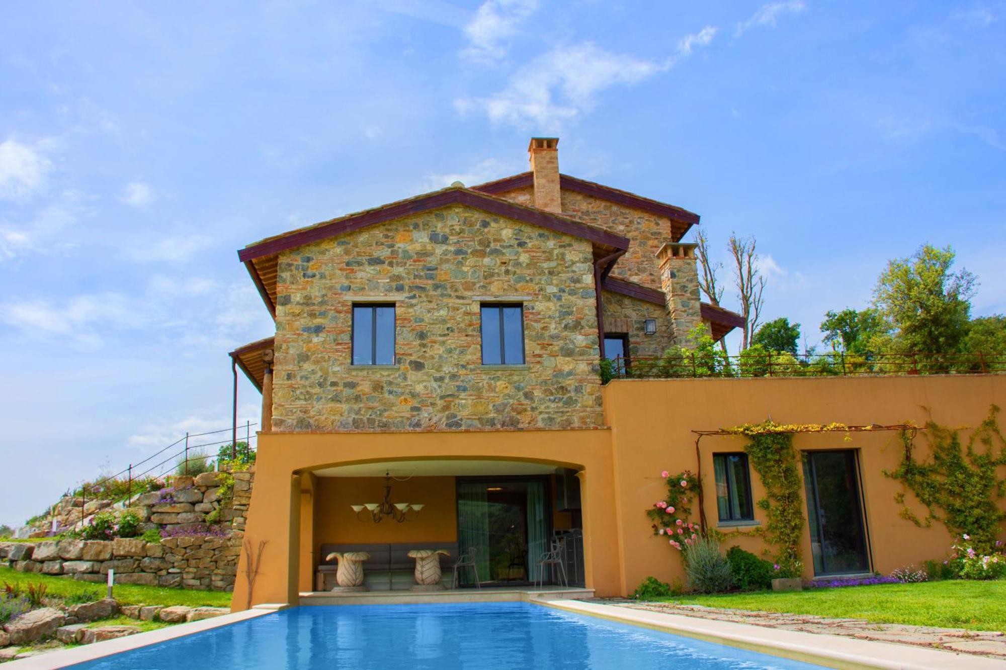 Villa Privata Con Piscina A Riparbella Castellina Marittima Exterior foto